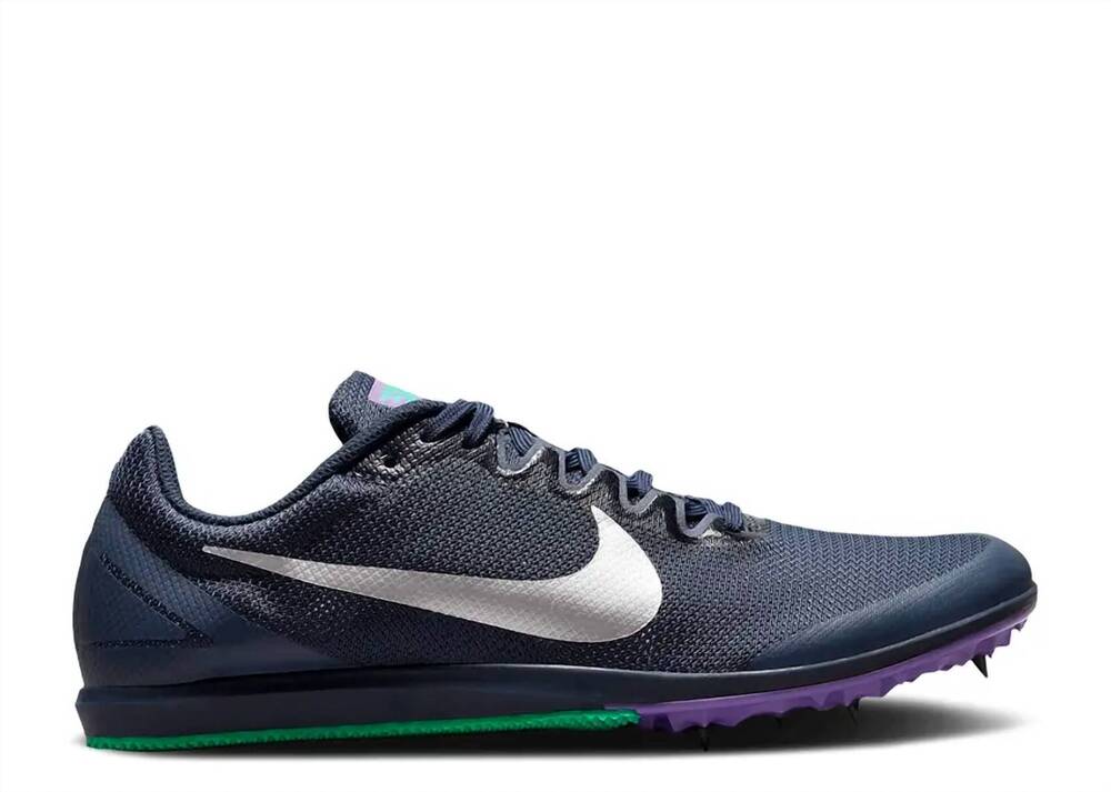 NEW NIKE men's zoom rival d 10 sneakers in obsidian wild berry